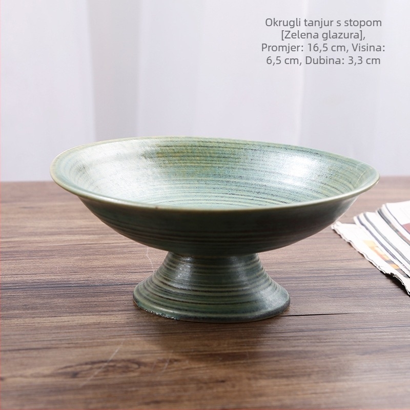 Mood Ceramics pladanj za voće s visokim nogicama – keramika, retro luksuzni stil, lansiranje proljeće 2022