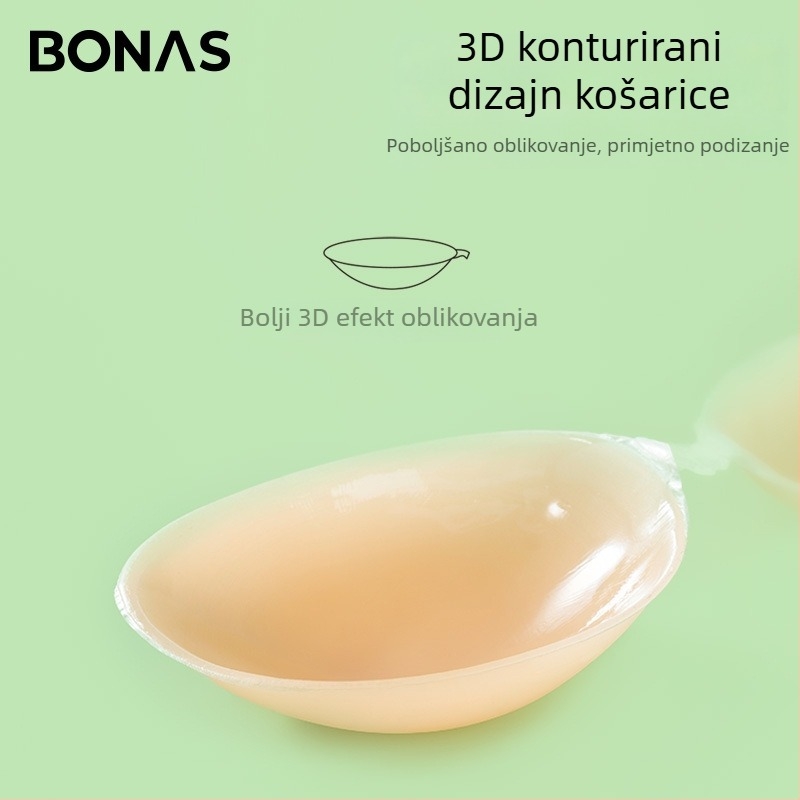 Silikonske naljepnice za grudi za vjenčanicu, push-up efekt, nevidljivi grudnjak za male grudi