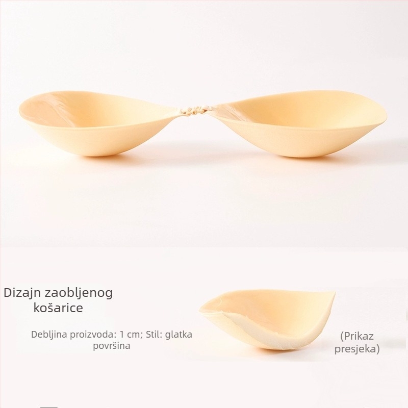 Silikonski jastučići za grudi Peach Cup za male grudi, nevidljivi push-up jastučići, 4 cm debljine, za vjenčanicu