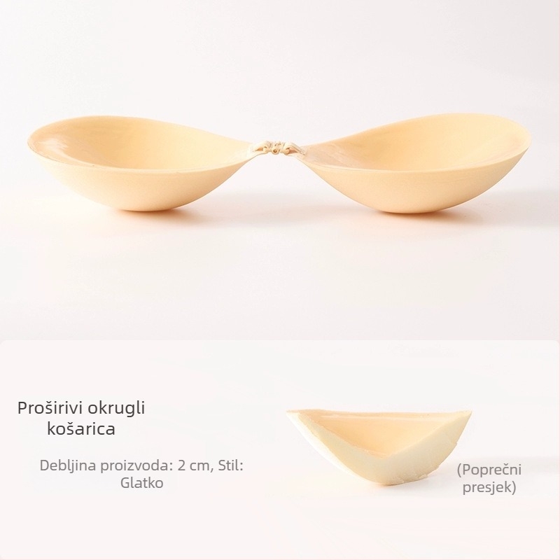Silikonski jastučići za grudi Peach Cup za male grudi, nevidljivi push-up jastučići, 4 cm debljine, za vjenčanicu