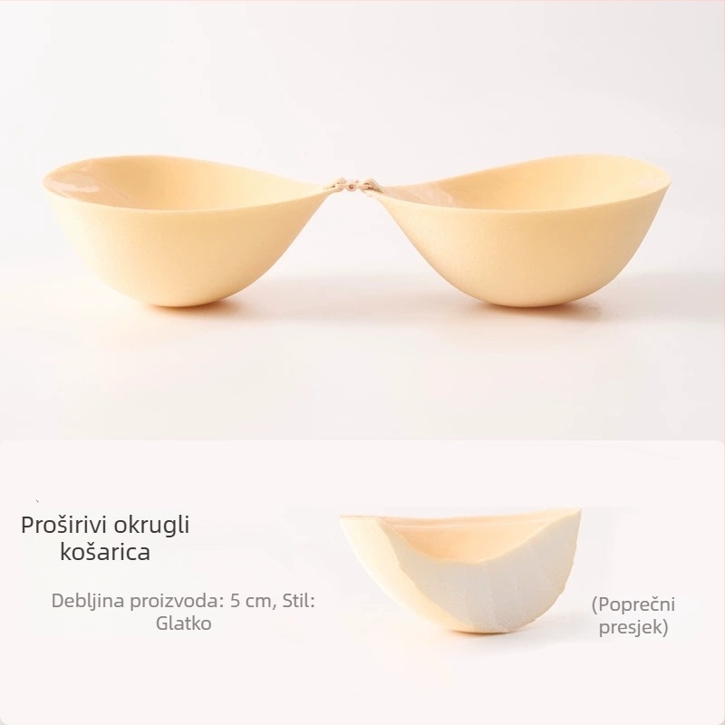 Silikonski jastučići za grudi Peach Cup za male grudi, nevidljivi push-up jastučići, 4 cm debljine, za vjenčanicu