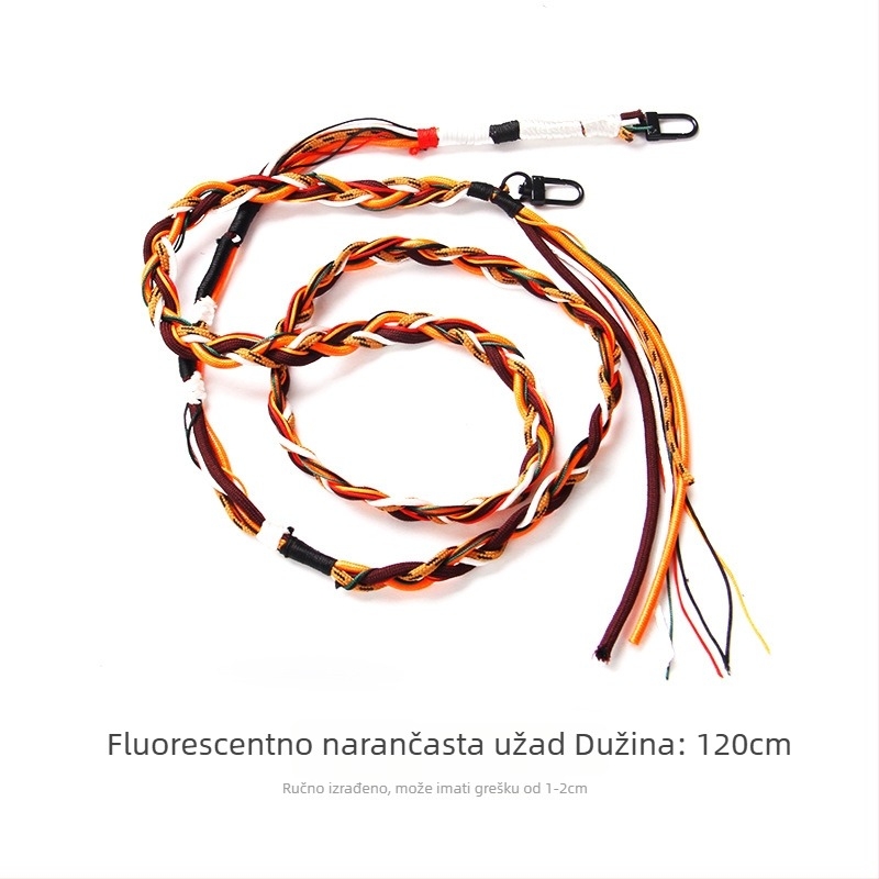 DIY lančić za mobitel — ručno pleteni najlonski užet, višestruki dekorativni ramenski kaiš za torbu, crossbody