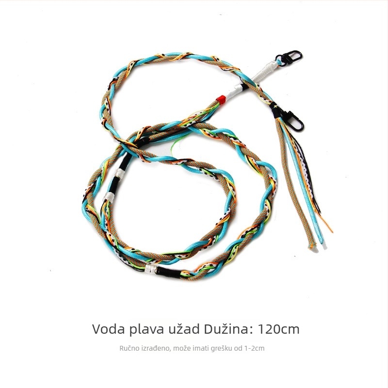 DIY lančić za mobitel — ručno pleteni najlonski užet, višestruki dekorativni ramenski kaiš za torbu, crossbody