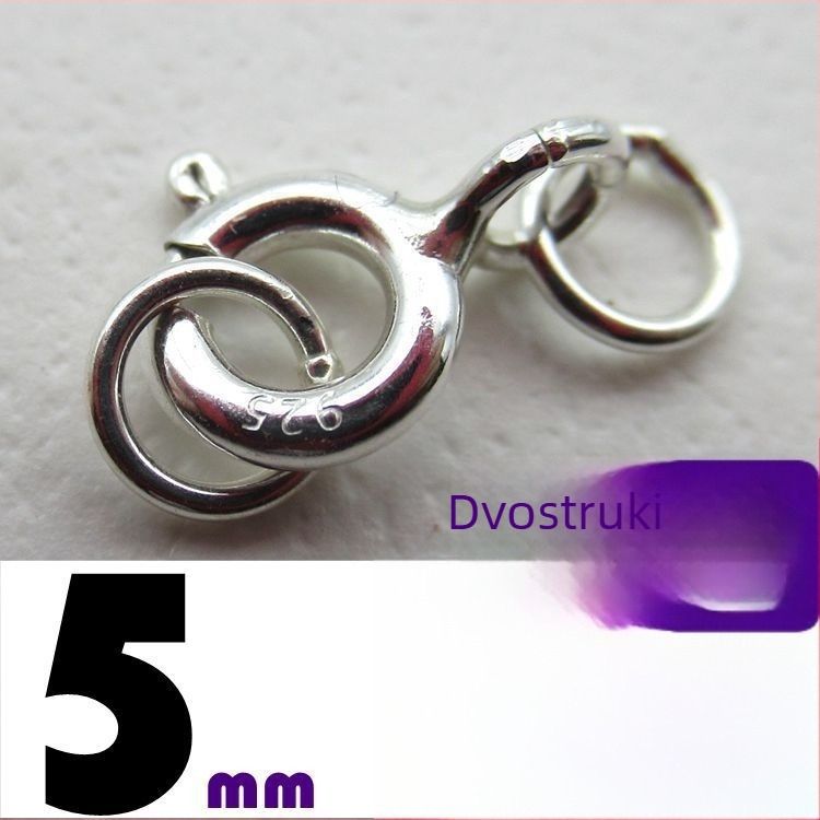Kovinski zatvarač za narukvice i ogrlice, 925 srebra, elektroplatiranje