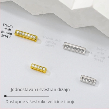 S925 srebro – višeredni zatvarač za DIY ogrlicu i narukvicu, razdjelne perle, završni zatvarač za dvostruki i trostruki red, srebrni dodaci