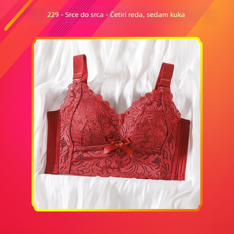 Plus-size podesivi grudnjak s vanjskim proširenjem, korektivni, tanke košarice, oblikovanje dojki, zadržavanje bočnih dojki, protiv opuštanja
