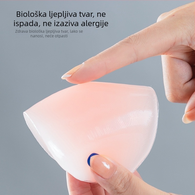 Silikonski jastučić za rame za žene i muškarce, pravokutnog oblika, uski ramenski jastučić, bez šava, protuklizan