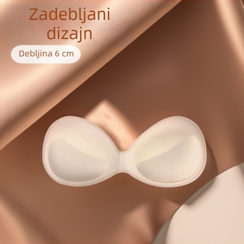 6 cm debeli Push-Up jedinstveni umetak za grudnjak od spužvastog materijala, jedne veličine, dizajn za lijep leđa