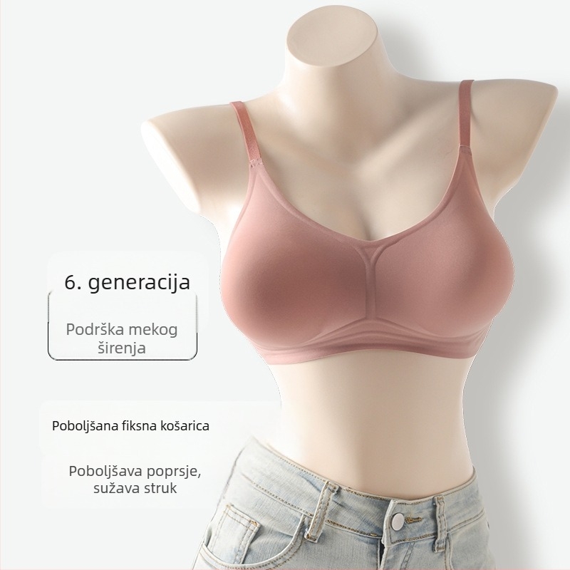 Bešiv push-up grudnjak za žene, ističe male grudi, stvara zaobljeni siluetu, skuplja bočne grudi, sprječava opuštanje, 3/4 košarice, oblikovane košarice