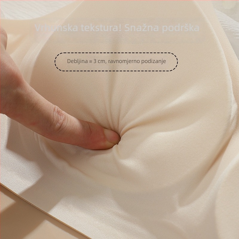 Bešiv push-up grudnjak za žene, ističe male grudi, stvara zaobljeni siluetu, skuplja bočne grudi, sprječava opuštanje, 3/4 košarice, oblikovane košarice