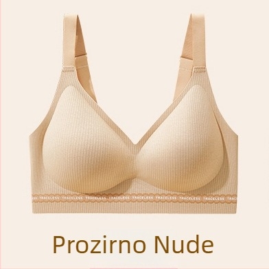 Brushed najlon grudnjak bez žice, 3/4 košarica, tanak oblik košarice, čvrste naramenice, stražnji kopčanje s tri reda, skupljanje, gornja i bočna podrška, besprijekorno podizanje, udobna mekana podrška