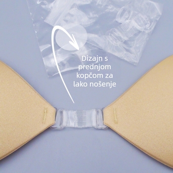 Srcoliki vodootporni samoljepljivi jastučići za grudi za bikini, nevidljivi, za podizanje dekoltea i oblikovanje grudi