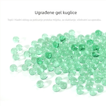 Jastučica za dojku s gelnim zrncima za hladni/topli kompres – nakon poroda – Foot Awakening 092, PVC, mekani pliš, gel kuglice