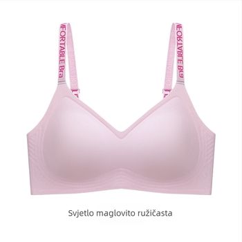 Set donjeg rublje s anti-gravitacijskim podizanjem za žene – push-up grudnjak za male grudi, bez tragova, naramenice s slovima