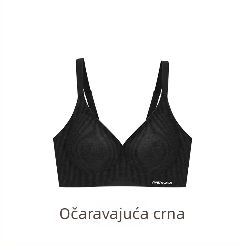 Ženski sportski grudnjak, push-up za mali bust, podiže i skuplja bočne prsa, bežični i udoban