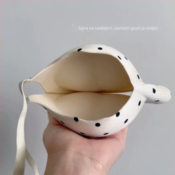 Push-Up bešavni grudnjak s 3 cm debelim jastučićem, 3/4 košarica, sjajna površina, za male grudi