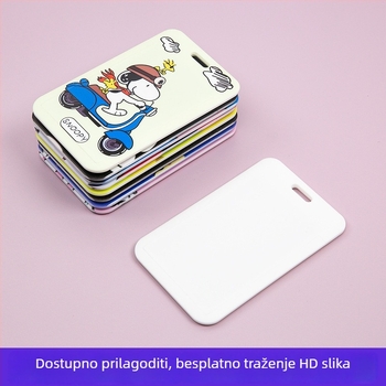 Držač kartice s karikaturnim dizajnom, ABS plastika + prozirna PET ploča, moguć branding