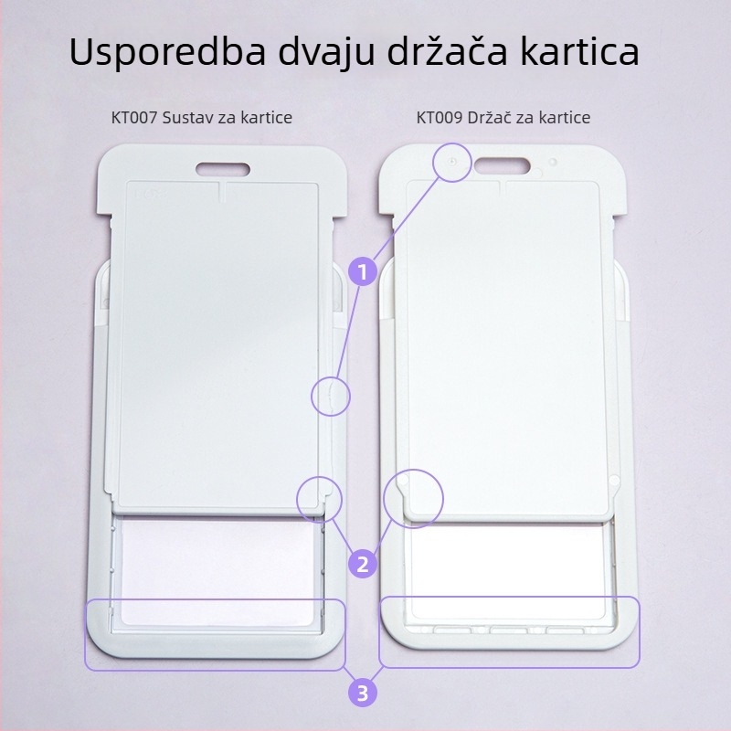 Držač kartice s karikaturnim dizajnom, ABS plastika + prozirna PET ploča, moguć branding