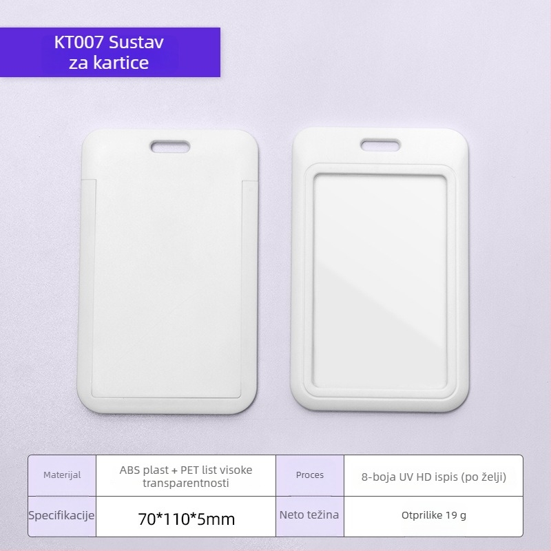 Držač kartice s karikaturnim dizajnom, ABS plastika + prozirna PET ploča, moguć branding