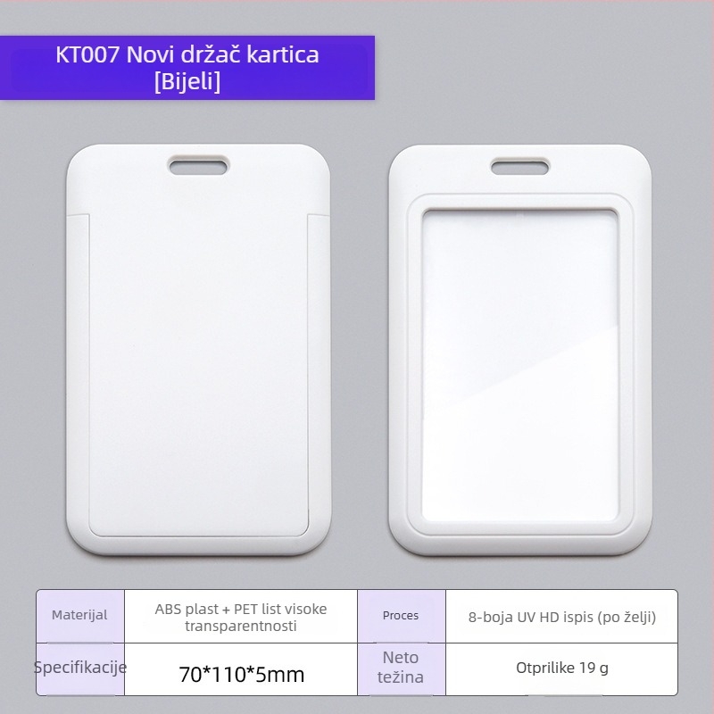 Držač kartice s karikaturnim dizajnom, ABS plastika + prozirna PET ploča, moguć branding