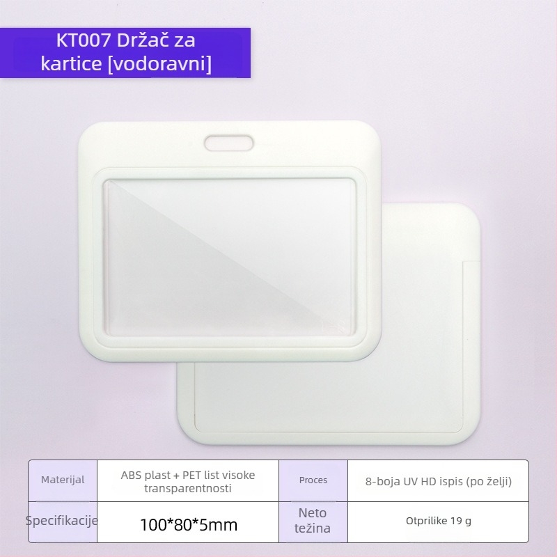 Držač kartice s karikaturnim dizajnom, ABS plastika + prozirna PET ploča, moguć branding