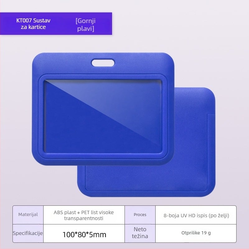 Držač kartice s karikaturnim dizajnom, ABS plastika + prozirna PET ploča, moguć branding