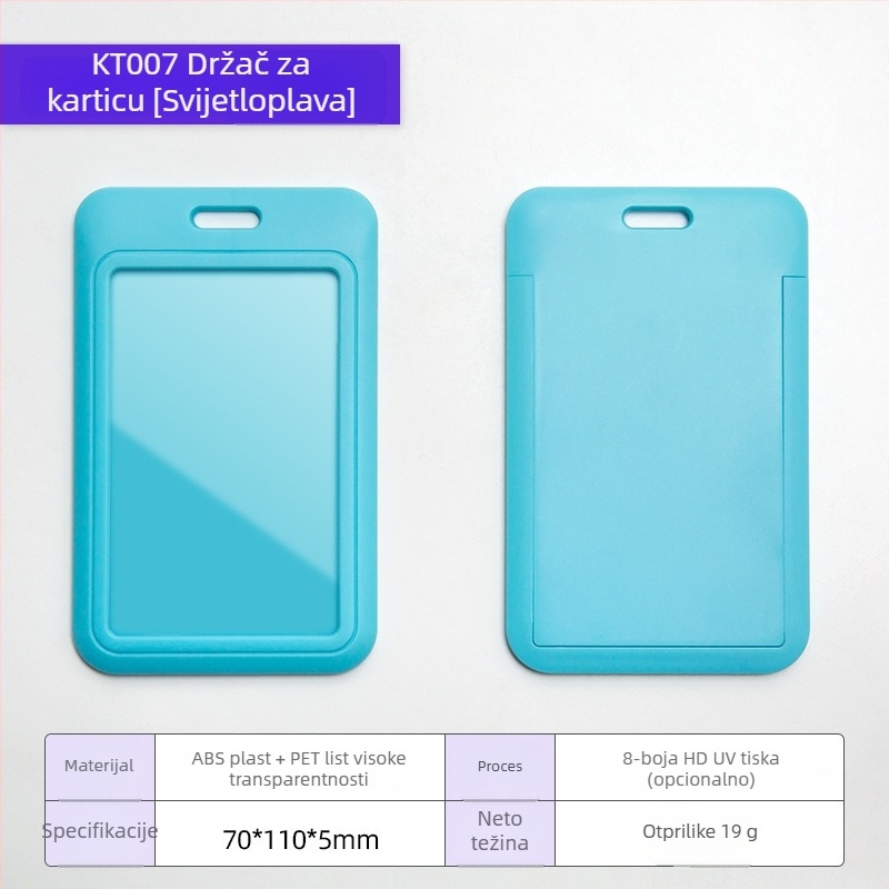 Držač kartice s karikaturnim dizajnom, ABS plastika + prozirna PET ploča, moguć branding