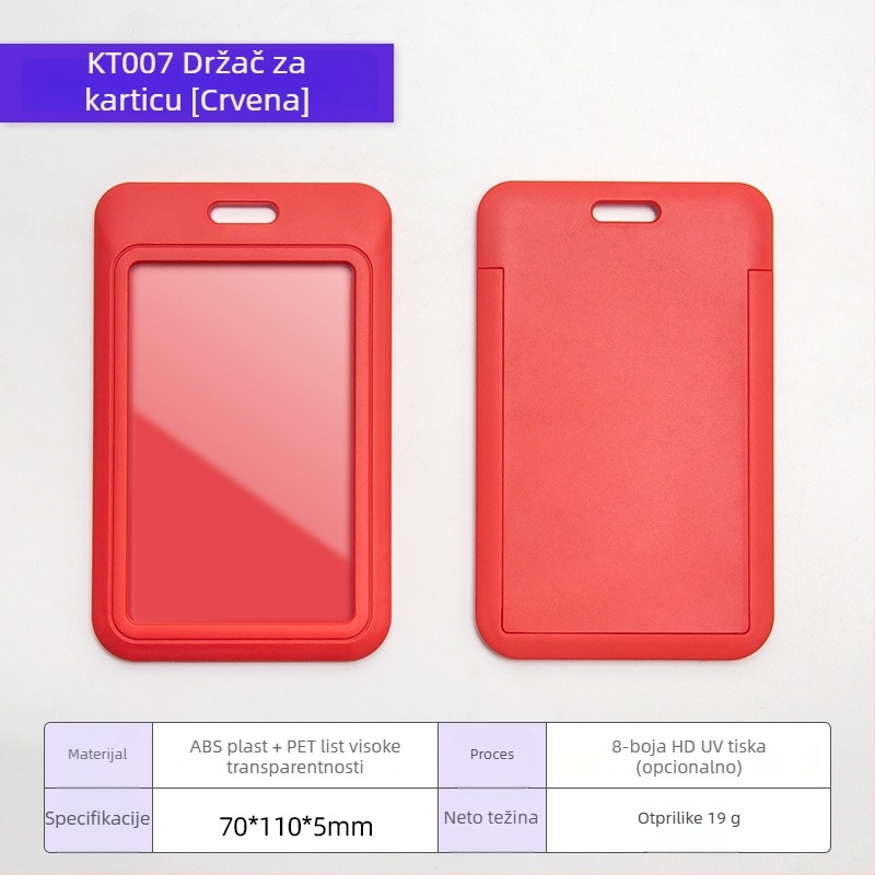 Držač kartice s karikaturnim dizajnom, ABS plastika + prozirna PET ploča, moguć branding