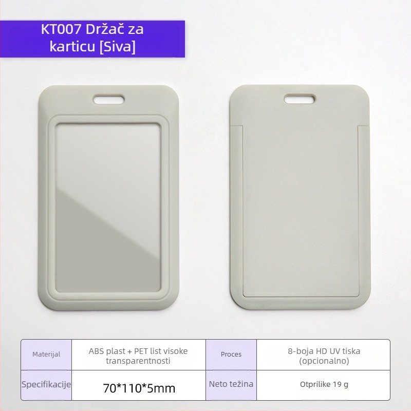 Držač kartice s karikaturnim dizajnom, ABS plastika + prozirna PET ploča, moguć branding