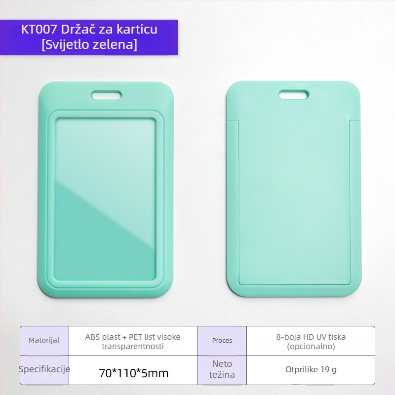 Držač kartice s karikaturnim dizajnom, ABS plastika + prozirna PET ploča, moguć branding