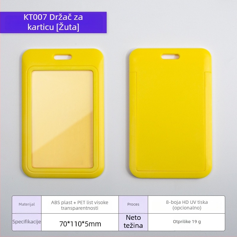 Držač kartice s karikaturnim dizajnom, ABS plastika + prozirna PET ploča, moguć branding