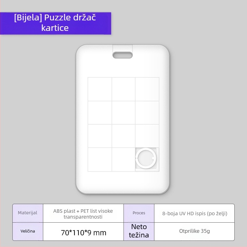 Držač kartice s karikaturnim dizajnom, ABS plastika + prozirna PET ploča, moguć branding