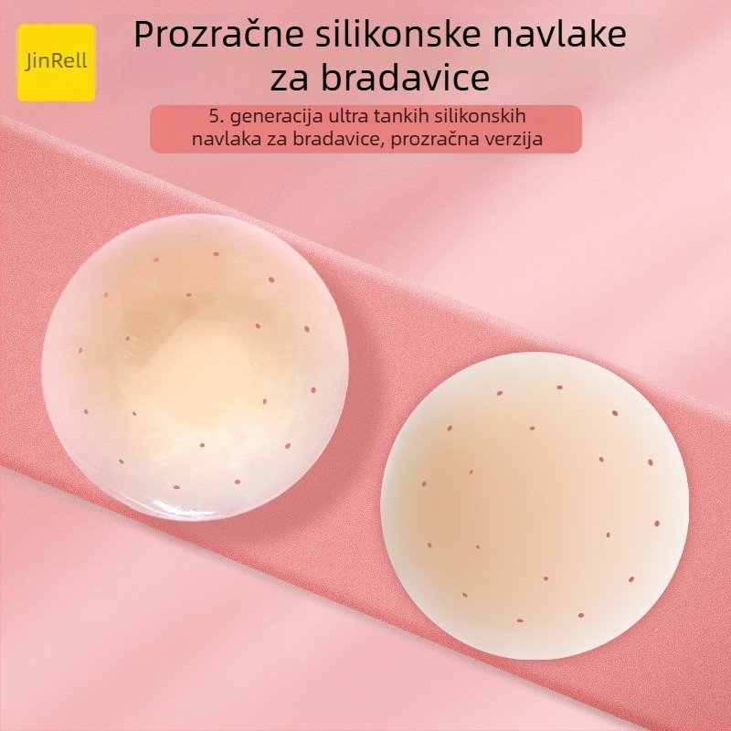 Silikonske pokrivalice za bradavice – Jednobojne, Prozračne, Izuzetno tanke, Bešivne, Vodootporne, Okruglog oblika