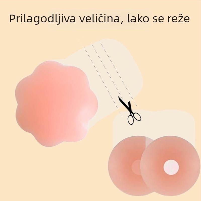 Silikonska naljepnica za podizanje grudi – nevidljiva, tanka, okrugla, seksi
