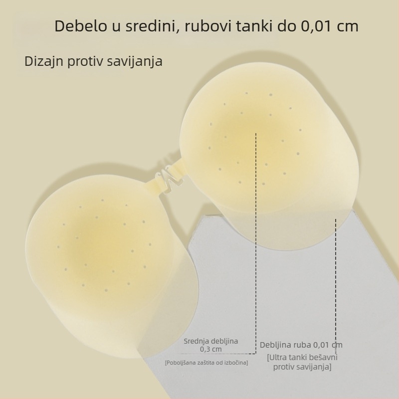 Silikonske jastučiće za grudi velikog obima, skupljanje i podrška protiv opuštanja, ultra tanke, zaštita bradavica za vjenčane haljine