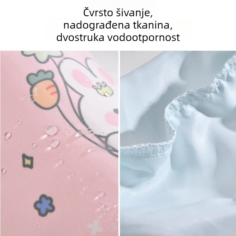 Dječje vodootporne rukave s anti-prljavim dizajnom, unisex, karikatura uzorak, uzrast 0–8 godina, zimska uporaba
