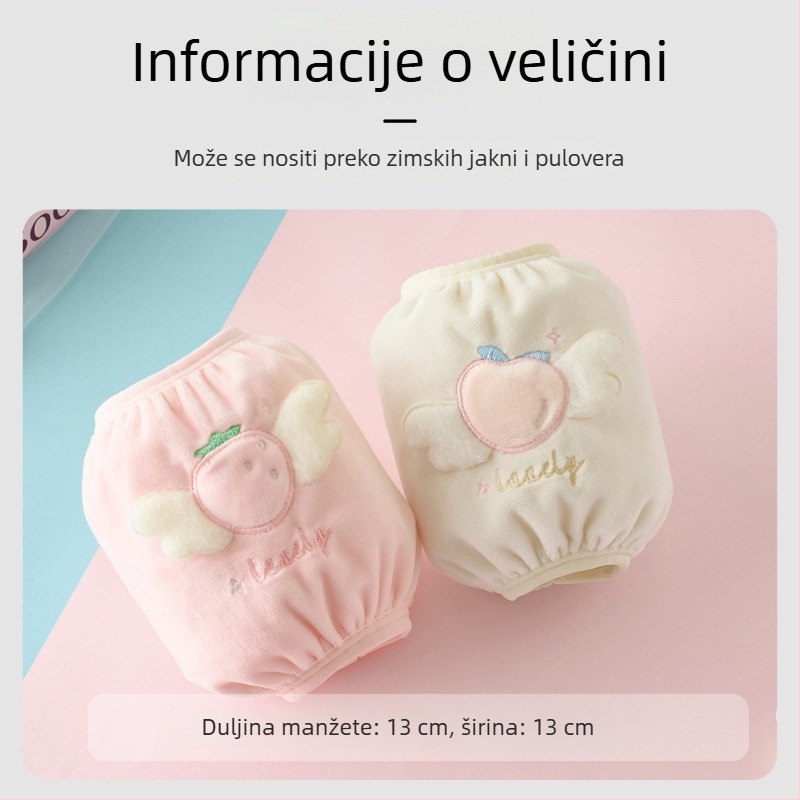 Dječji velur rukav zaštitnici – Protiv prljavštine, Jesen–Zima, Crtani uzorak, Za dob 1–3 i 3–8 godina, Materijal: Drugo
