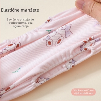 Dječje rukave za ruke od 100% pamuka - protiv prljavštine, reljefni grafiti uzorak, unisex, dob 0–8 godina
