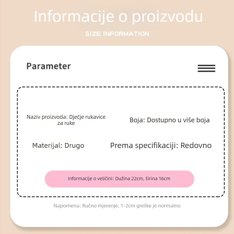 Rukavice za jelo, karikaturalni stil, vodootporne, otporne na prljavštinu i habanje, kod 22457