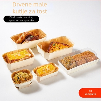 Joe Drveni Mini Kalup za Tost i Kalup za Torte za Pećnicu - Drveni Alat za Pečenje Kruha - Kategorija Kutija Srca, Podrijetlo: Kina