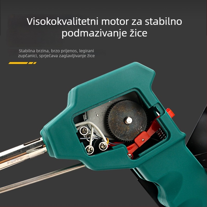 Stanica za lemljenje s pedalom, konstantna/nastavljiva temperatura, automatska doprema cinka, nehrđajući čelik, 24V, 80–120W