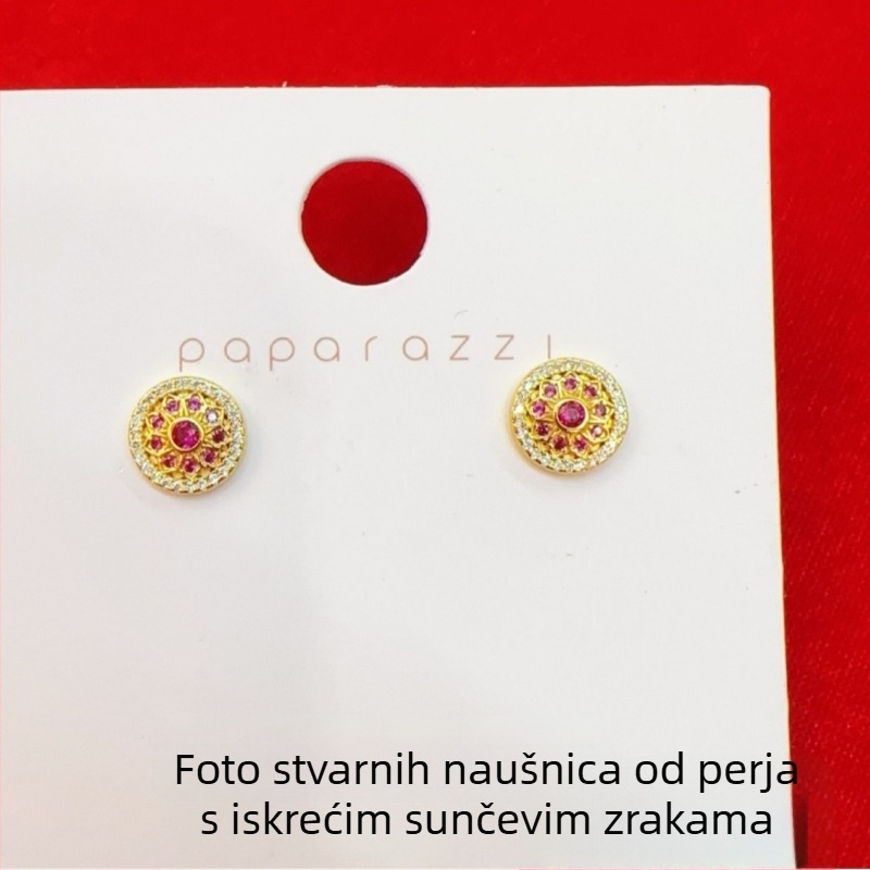 Naušnice od bakra s premazom, geometrijski dizajn, carski stil, elektrolitsko premazivanje (Materijal: bakar; Oblik: geometrijski; Tehnika: elektrolitsko premazivanje; Stil: carski)