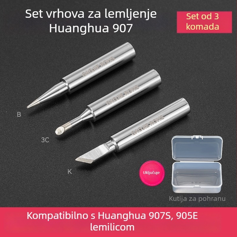 Vrh za lemilo BY905 – Univerzalno unutarnje grijanje, 60W, bakar, vrh u obliku potkove 905S