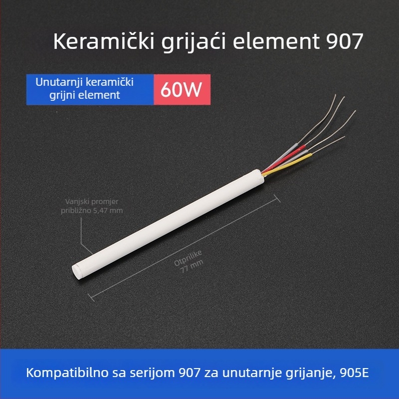 Vrh za lemilo BY905 – Univerzalno unutarnje grijanje, 60W, bakar, vrh u obliku potkove 905S