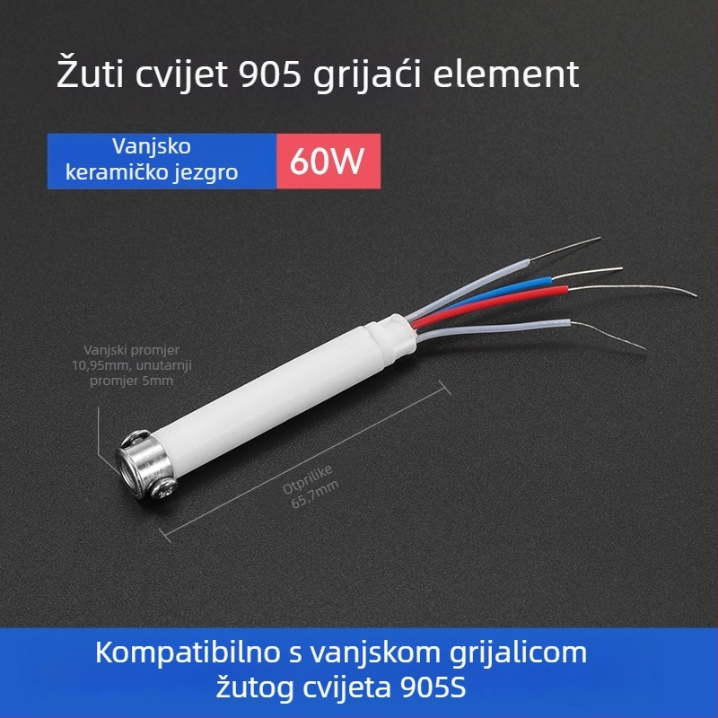 Vrh za lemilo BY905 – Univerzalno unutarnje grijanje, 60W, bakar, vrh u obliku potkove 905S