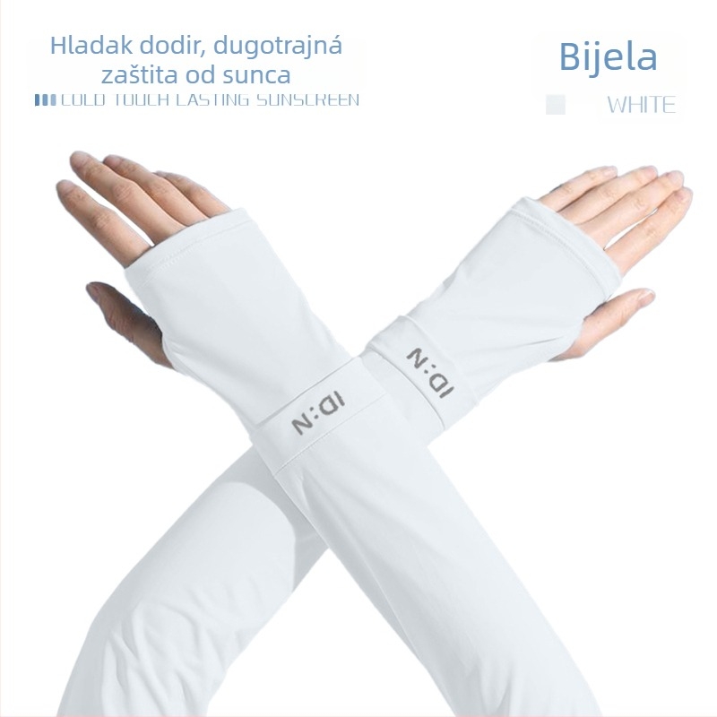 Ženske Ice Silk rukave za vožnju na otvorenom – prozračni, UV zaštita, lagani, poliester 71–80% glavna, 21–30% sekundarna, proljeće 2025