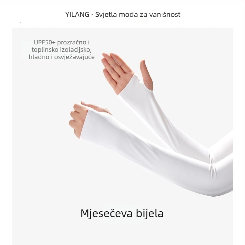 UV zaštitni rukav za podlakticu s hlađenjem (Tencel Lyocell, 71–80% glavna vlakna, ljeto 2024, jednostavan stil)