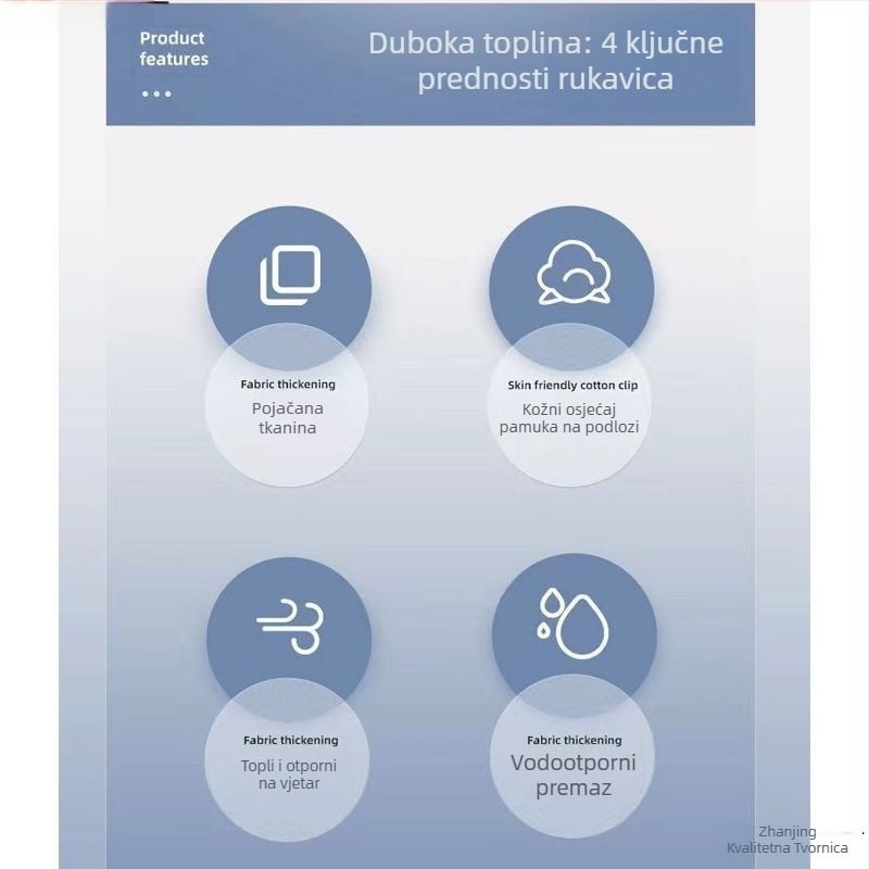 Unisex zimske debeli topli rukavice, pamuk i ice silk, flip-cover stil, zadržavanje topline (Zima 2025)