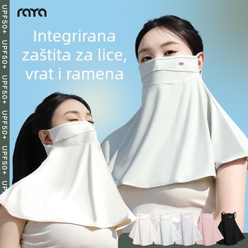 Muška UV zaštitna maska za cijelo lice, za vožnju biciklom i automobilom, od ice silk