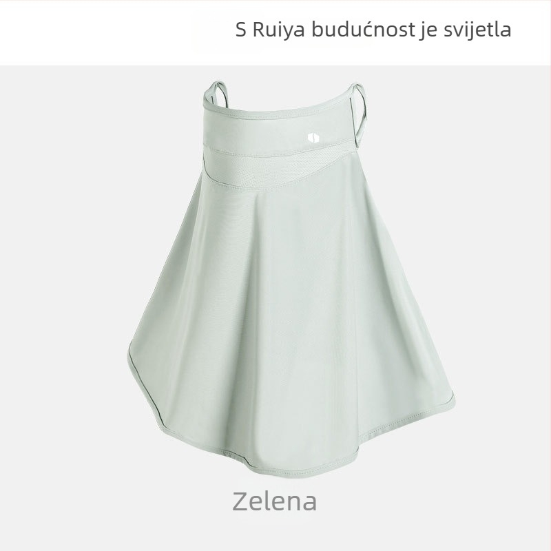 Muška UV zaštitna maska za cijelo lice, za vožnju biciklom i automobilom, od ice silk